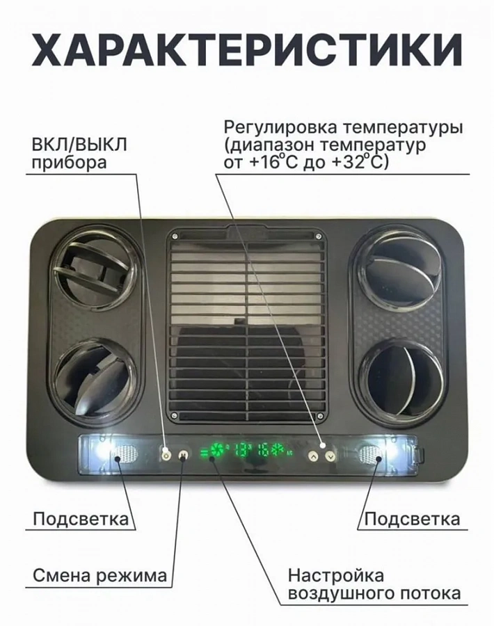 Кондиционер стояночный Aero-Cool M2800 12В (моноблок)