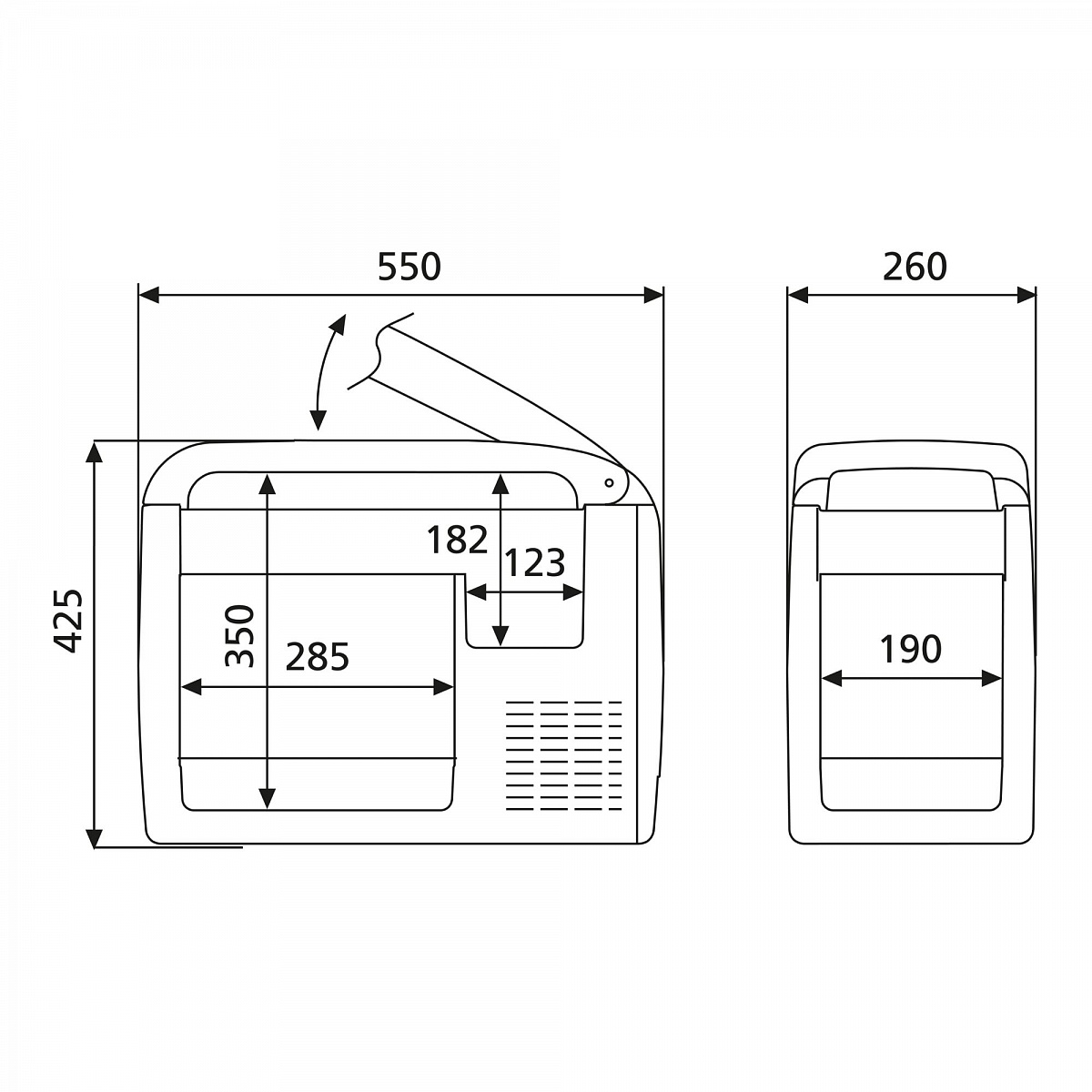 Автохолодильник компрессорный Dometic CF 26