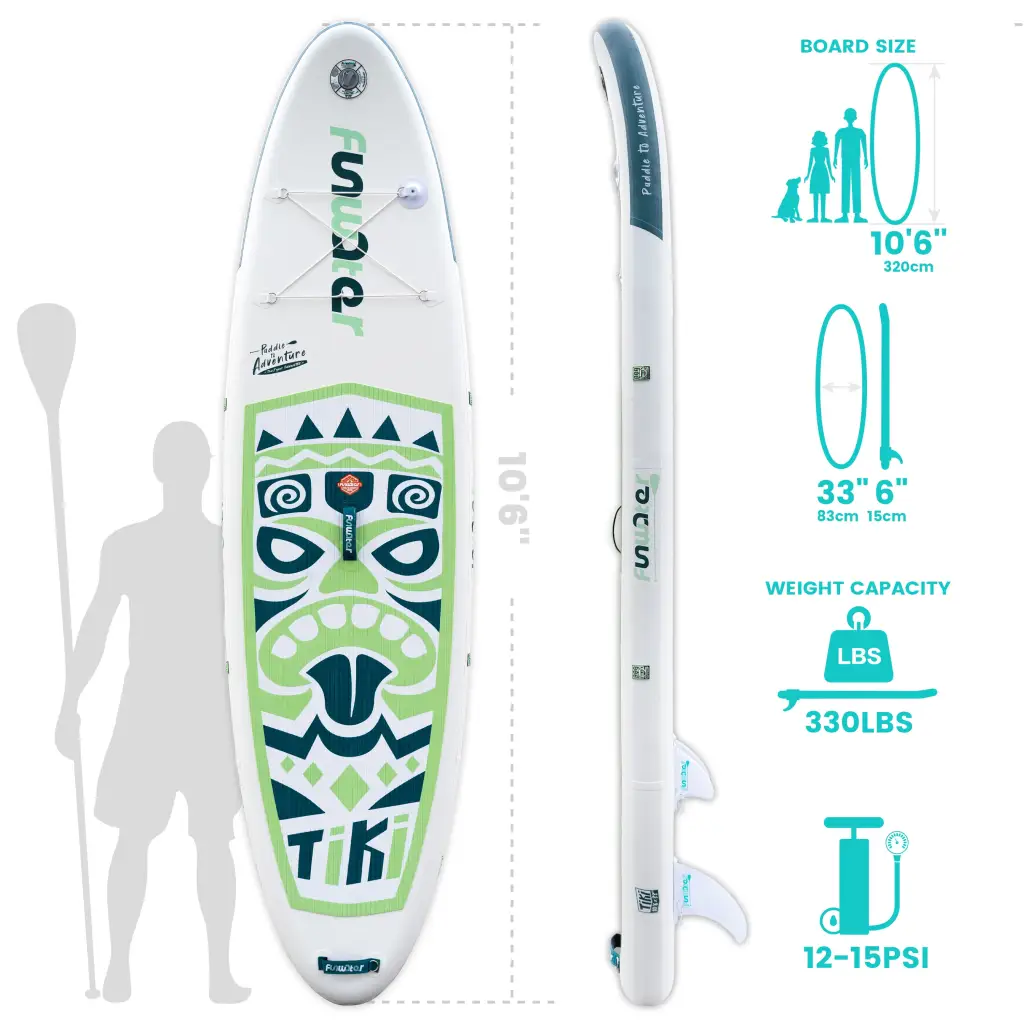 SUP-доска FunWater Tiki Green 106