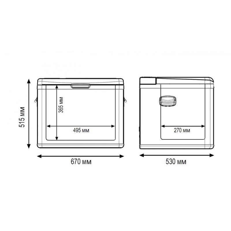 Компрессорный автохолодильник Indel B TB55A