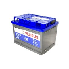 Аккумулятор автомобильный АКОМ 6СТ-60 VELIRUS LB-ЕВРО EN 590 (низк.форм)