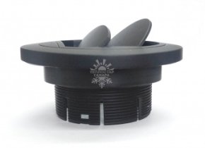 Решетка (жалюзи поворотные наклонные) Ф 75 мм